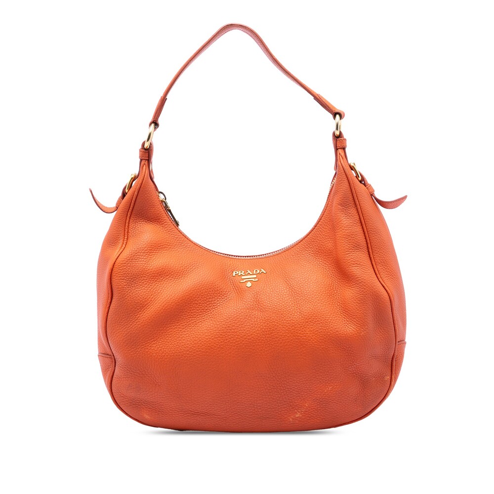 Prada Vitello Daino Zip Top Hobo Pre- #315668P57B